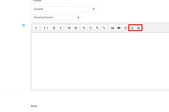 Editeur TinyMCE sur Moodle
